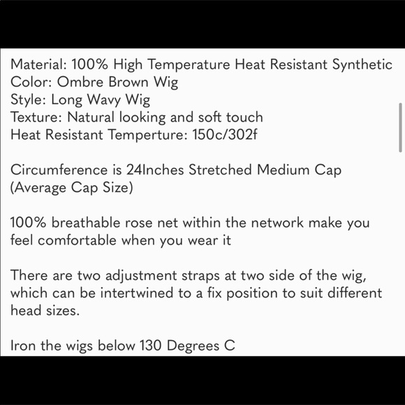 🆕️ Wavy Middle Part Heat Resistant Wig - Picture 7 of 7